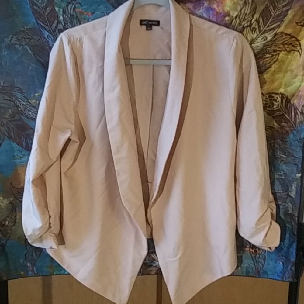 Pink/creme colored blazer